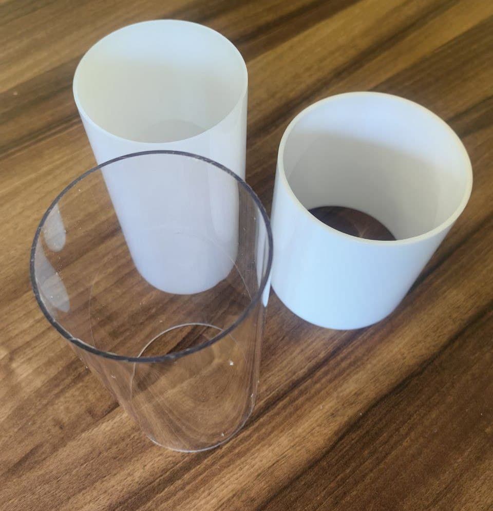 Сравнение цветов поликарбонатных труб